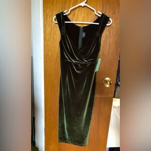 Rocksteady Velvet Green Dress - M